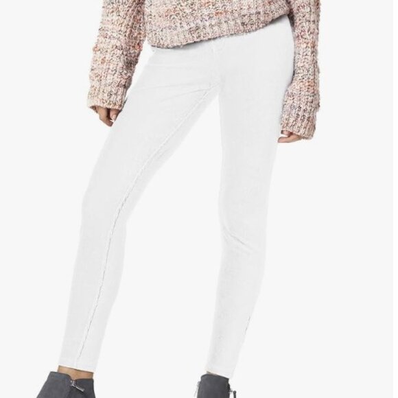 “HUE” OFF WHITE CORDUROY LEGGINGS - MED - Picture 1 of 11